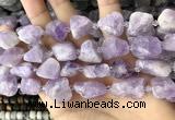 CNG8660 15.5 inches 12*16mm - 18*25mm nuggets lavender amethyst beads