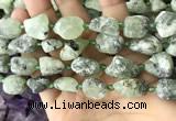 CNG8664 12*16mm - 18*25mm nuggets green rutilated quartz beads