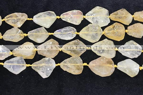 CNG8679 15.5 inches 15*20mm - 23*30mm freeform citrine beads