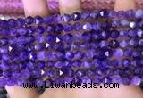 CNG8700 15.5 inches 6mm faceted nuggets amethyst gemstone beads