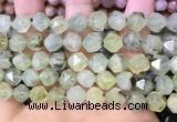 CNG8730 15.5 inches 10mm faceted nuggets prehnite gemstone beads