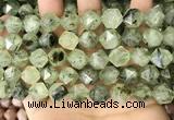 CNG8731 15.5 inches 12mm faceted nuggets prehnite gemstone beads