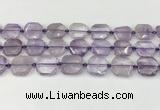 CNG8800 15.5 inches 16mm - 20mm faceted freeform amethyst beads