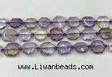 CNG8801 15.5 inches 16mm - 20mm faceted freeform ametrine beads