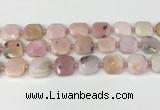 CNG8813 15.5 inches 16mm - 20mm faceted freeform pink opal beads