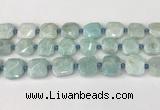 CNG8816 15.5 inches 16mm - 20mm faceted freeform amazonite beads