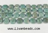 CNG8817 15.5 inches 16mm - 20mm faceted freeform amazonite beads