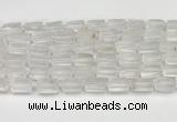 CNG8845 15.5 inches 8*12mm - 10*16mm nuggets matte white crystal beads