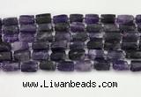 CNG8848 15.5 inches 8*12mm - 10*16mm nuggets matte amethyst beads