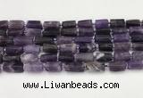 CNG8849 15.5 inches 8*12mm - 10*16mm nuggets matte amethyst beads