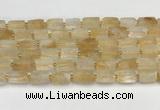 CNG8850 15.5 inches 8*12mm - 10*16mm nuggets matte citrine beads