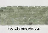 CNG8852 15.5 inches 8*12mm - 10*16mm nuggets matte green quartz beads