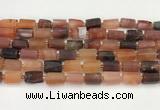 CNG8861 15.5 inches 8*12mm - 10*16mm nuggets matte carnelian beads