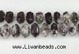 CNG8904 10*25mm - 14*30mm faceted nuggets tourmaline beads