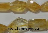 CNG902 15.5 inches 13*18mm – 15*25mm faceted nuggets citrine beads