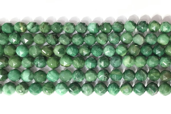 CNG9098 15.5 inches 8mm faceted nuggets African jade beads