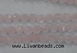 CNG918 15 inches 6mm faceted nuggets rose quartz beads