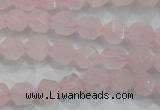 CNG919 15 inches 8mm faceted nuggets rose quartz beads