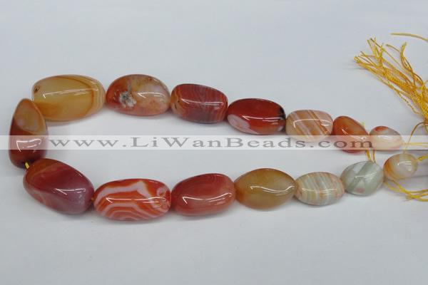 CNG92 15.5 inches 12*16mm - 20*30mm nuggets agate gemstone beads