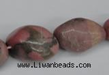 CNG94 15.5 inches 12*14mm - 20*35mm nuggets rhodochrosite gemstone beads