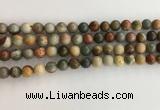 CNI370 15.5 inches 6mm round American picture jasper beads