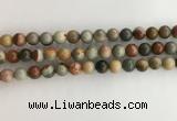 CNI371 15.5 inches 8mm round American picture jasper beads