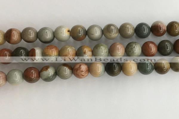 CNI372 15.5 inches 10mm round American picture jasper beads