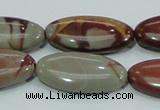 CNJ06 15.5 inches 15*30mm oval natural noreena jasper beads