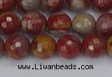 CNJ310 15.5 inches 8mm faceted round noreena jasper beads