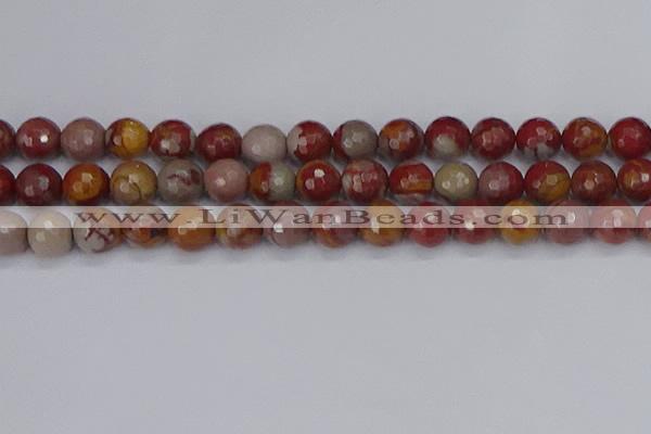 CNJ312 15.5 inches 12mm faceted round noreena jasper beads