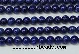 CNL1251 15.5 inches 4mm round natural lapis lazuli beads