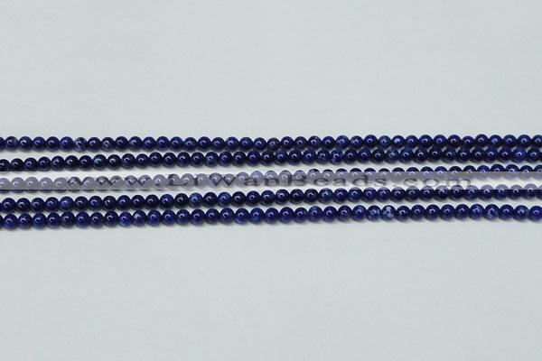 CNL1251 15.5 inches 4mm round natural lapis lazuli beads