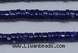 CNL1265 15.5 inches 3*6mm tyre natural lapis lazuli beads