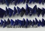 CNL1273 15.5 inches 4*6mm - 5*8mm pyramid natural lapis lazuli beads