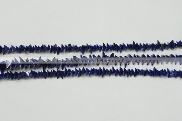 CNL1273 15.5 inches 4*6mm - 5*8mm pyramid natural lapis lazuli beads