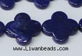 CNL1283 15.5 inches 20mm flower natural lapis lazuli beads