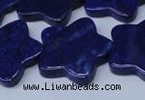 CNL1287 15.5 inches 28mm star natural lapis lazuli beads