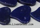 CNL1291 15.5 inches 31*33mm heart natural lapis lazuli beads