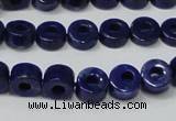 CNL1307 15.5 inches 8mm donut natural lapis lazuli beads