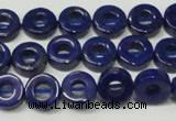 CNL1308 15.5 inches 10mm donut natural lapis lazuli beads