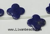 CNL1316 Top drilled 19mm flower natural lapis lazuli beads