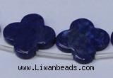 CNL1317 Top drilled 24mm flower natural lapis lazuli beads