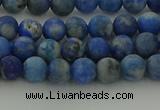 CNL1651 15.5 inches 6mm round matte lapis lazuli beads wholesale