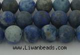 CNL1652 15.5 inches 8mm round matte lapis lazuli beads wholesale