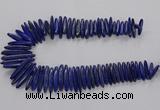 CNL1662 15.5 inches 5*25mm - 7*40mm sticks lapis lazuli beads