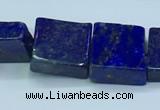 CNL1678 15.5 inches 11*11mm - 12*12mm square lapis lazuli beads