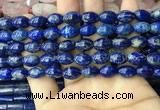 CNL1683 15.5 inches 8*11mm - 8*12mm rice lapis lazuli beads