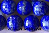 CNL1709 15.5 inches 8mm faceted round lapis lazuli beads