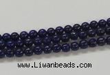 CNL204 15.5 inches 4mm round natural lapis lazuli beads wholesale