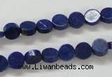 CNL240 15.5 inches 8mm coin natural lapis lazuli beads wholesale